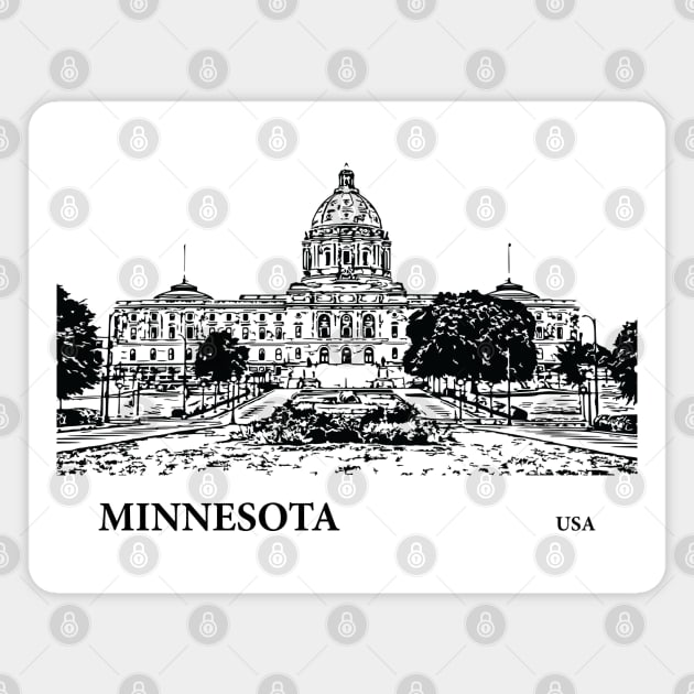 Minnesota State USA Magnet by Lakeric